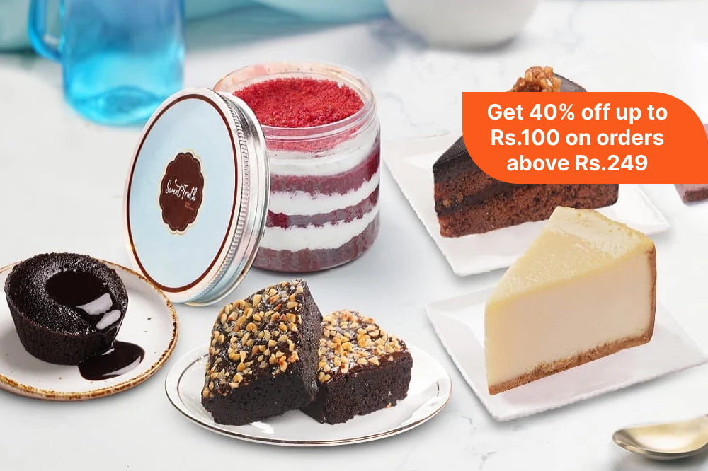 Get 40% off up to Rs.100 on orders above Rs.249