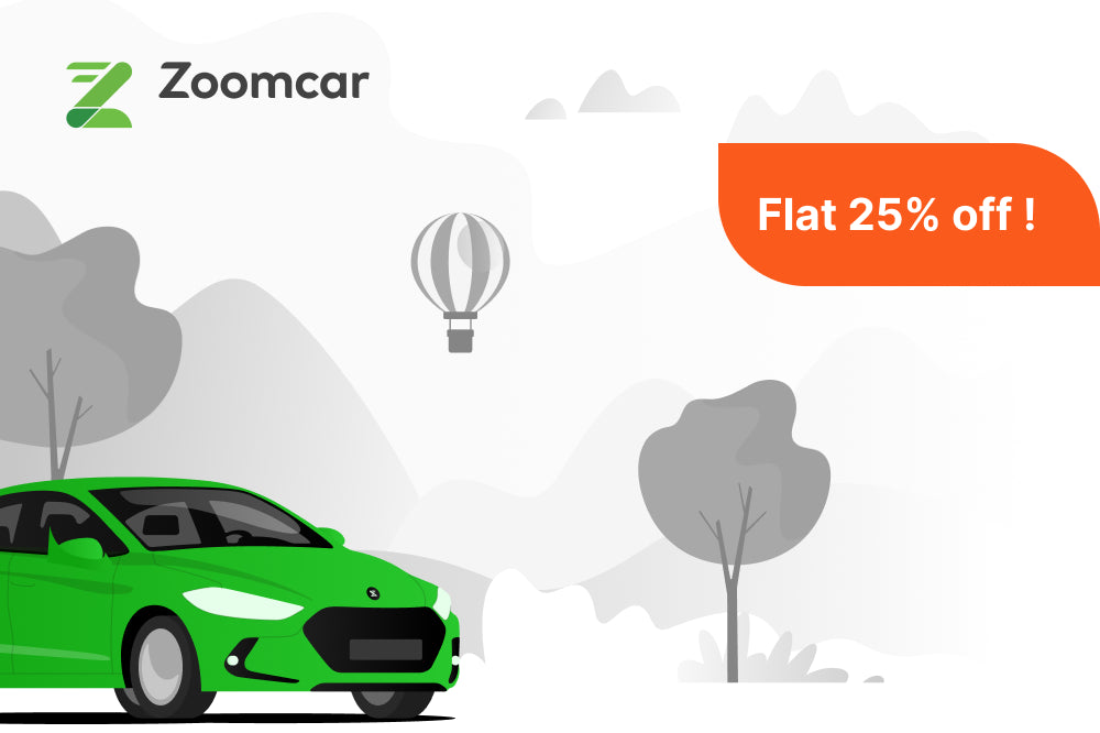 Flat 25% off when you book a Zoomcar !