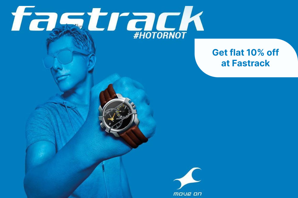 Get flat 10% off at Fastrack