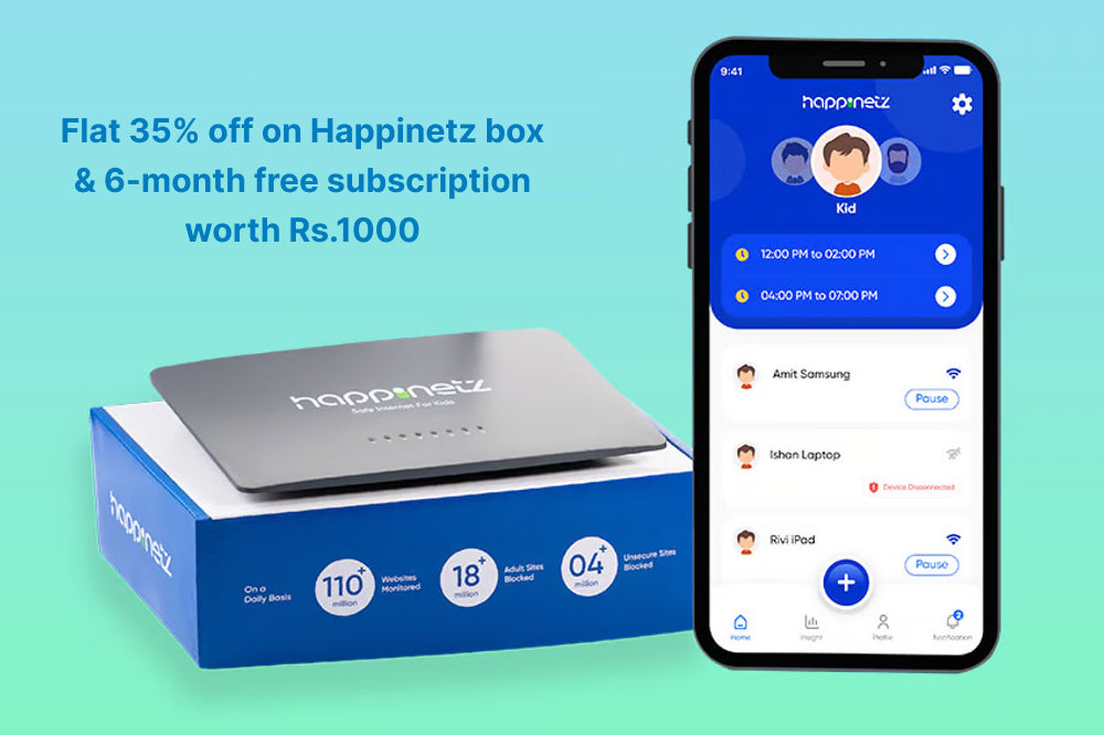Flat 35% off on Happinetz box & 6-month free subscription worth Rs.1000.