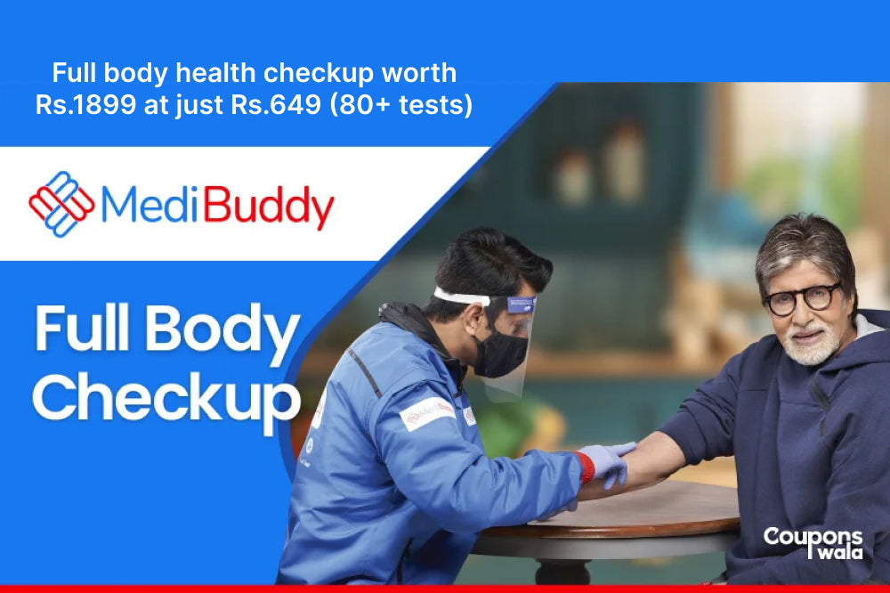 Full body health checkup worth Rs.1899 at just Rs.649 (80+ tests)