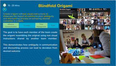 Blindfold Origami