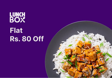 Flat ₹80 Off On Purchase Of ₹249 On Lunchbox Meals