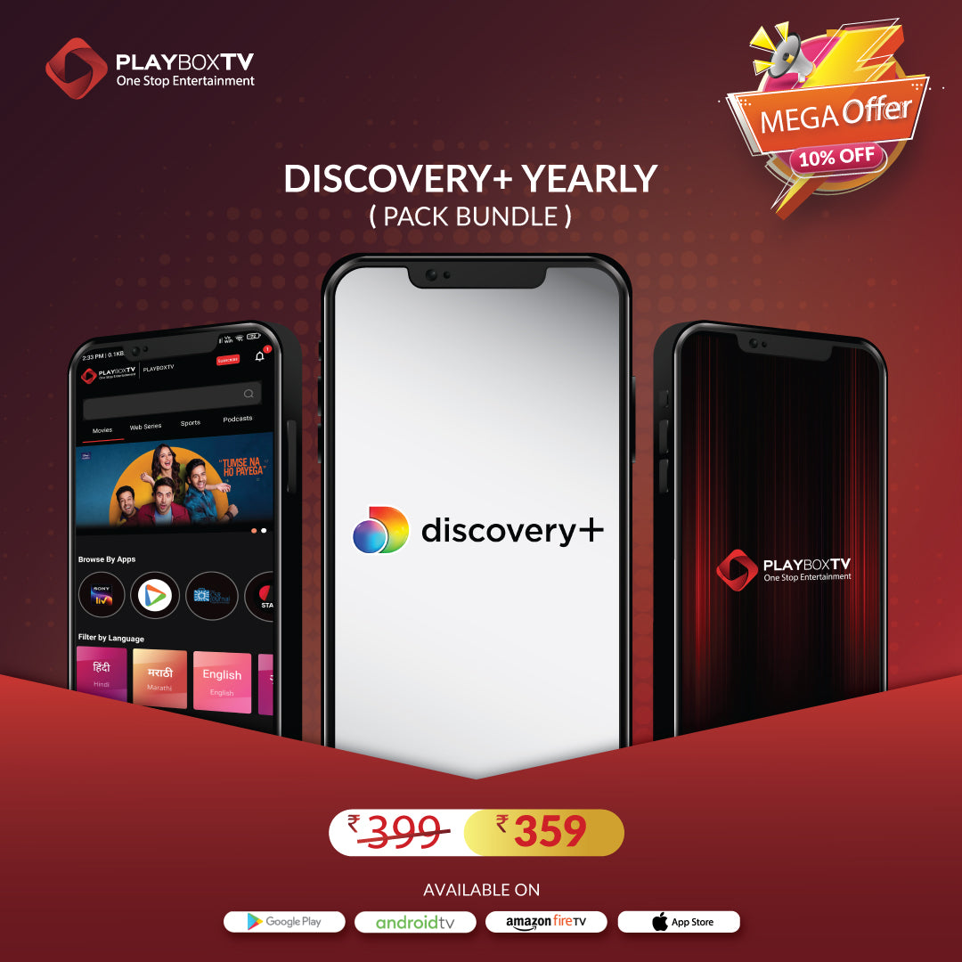 Get Discovery+ Yearly Subscription For 359/- only