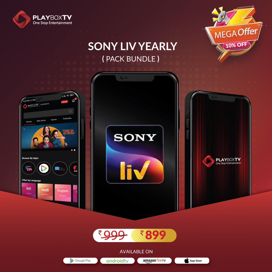 Get Sony Liv Yearly Subscription for 899/- only
